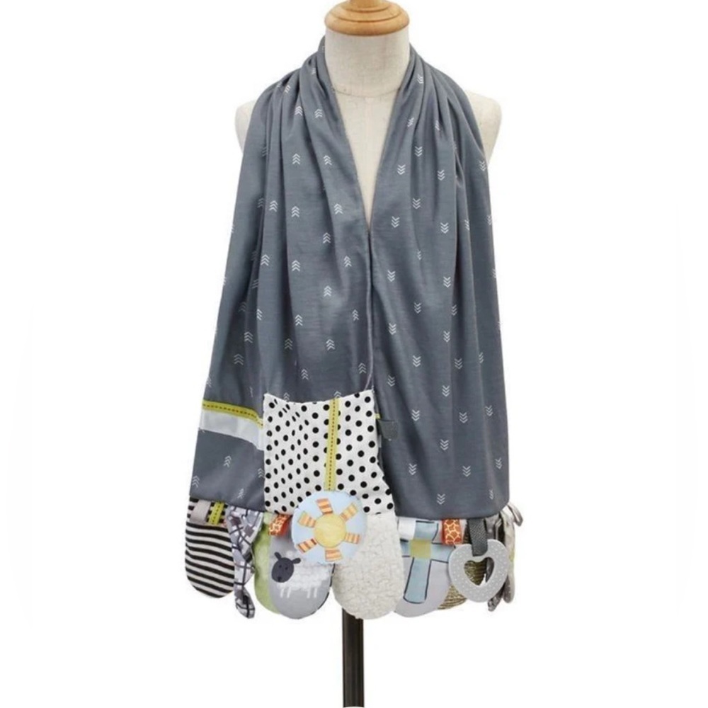 Demdaco - baby activity scarf, interactive scarf,‎ neutral patterns,